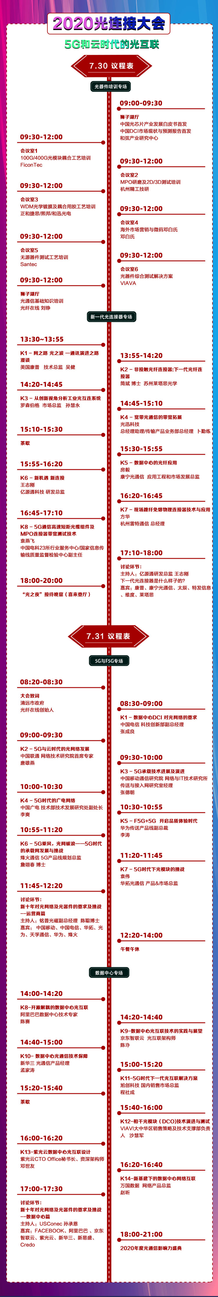 2020光連接大會倒計時8天 ｜ 最新議程及參會企業(yè)名單更新