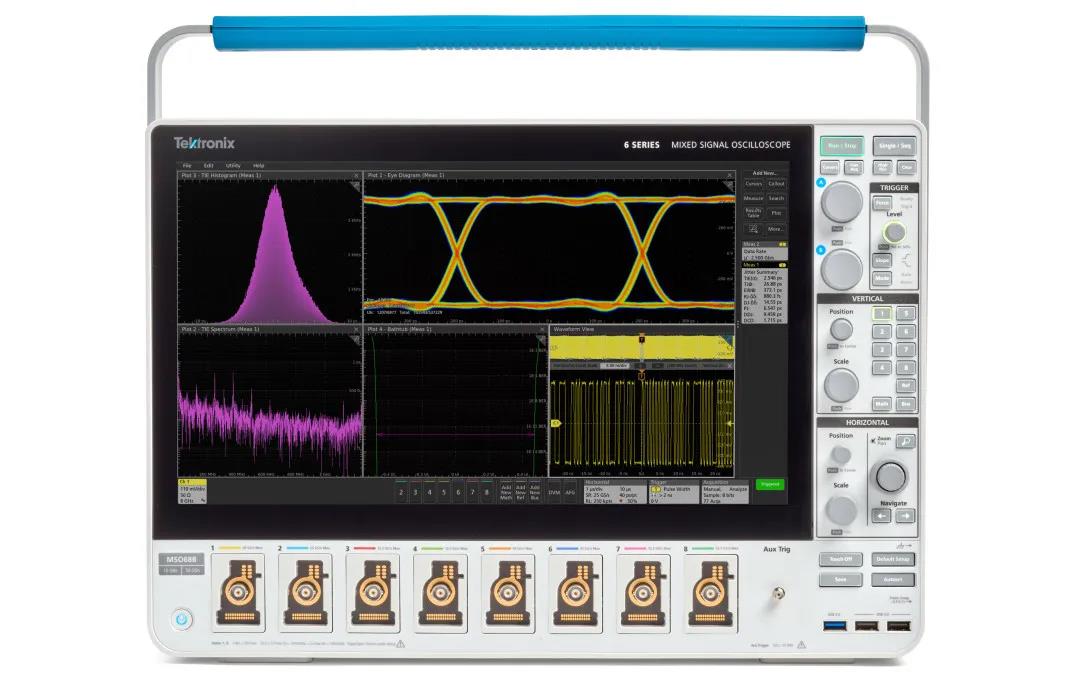 泰克最新推出增強型MSO6B，業(yè)內(nèi)首款4/6/8通道10GHz示波器