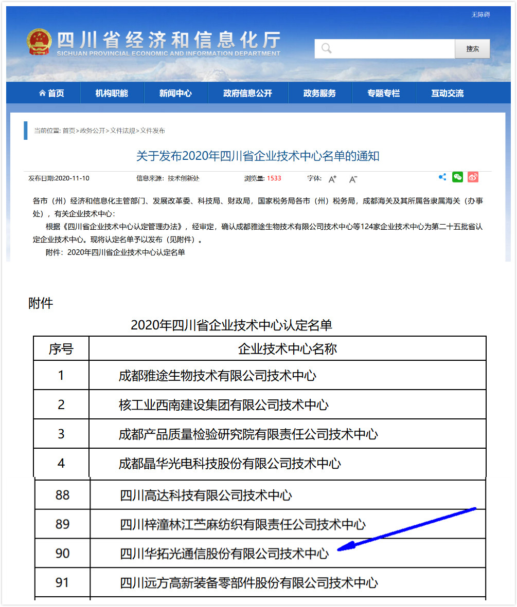 四川華拓技術(shù)中心順利通過(guò)四川省企業(yè)技術(shù)中心認(rèn)定