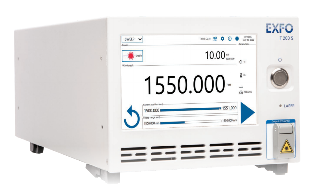 EXFO推出T200S 高速可調(diào)諧激光器