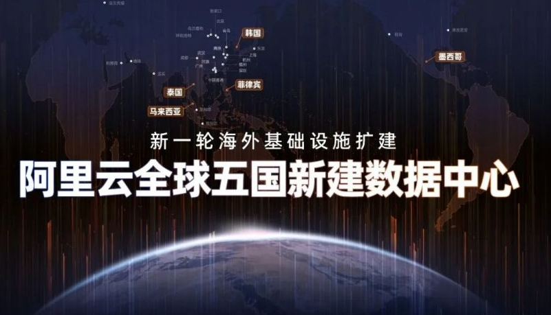 阿里云在韓國、馬來西亞、墨西哥等 5 個國家投資新建數(shù)據(jù)中心